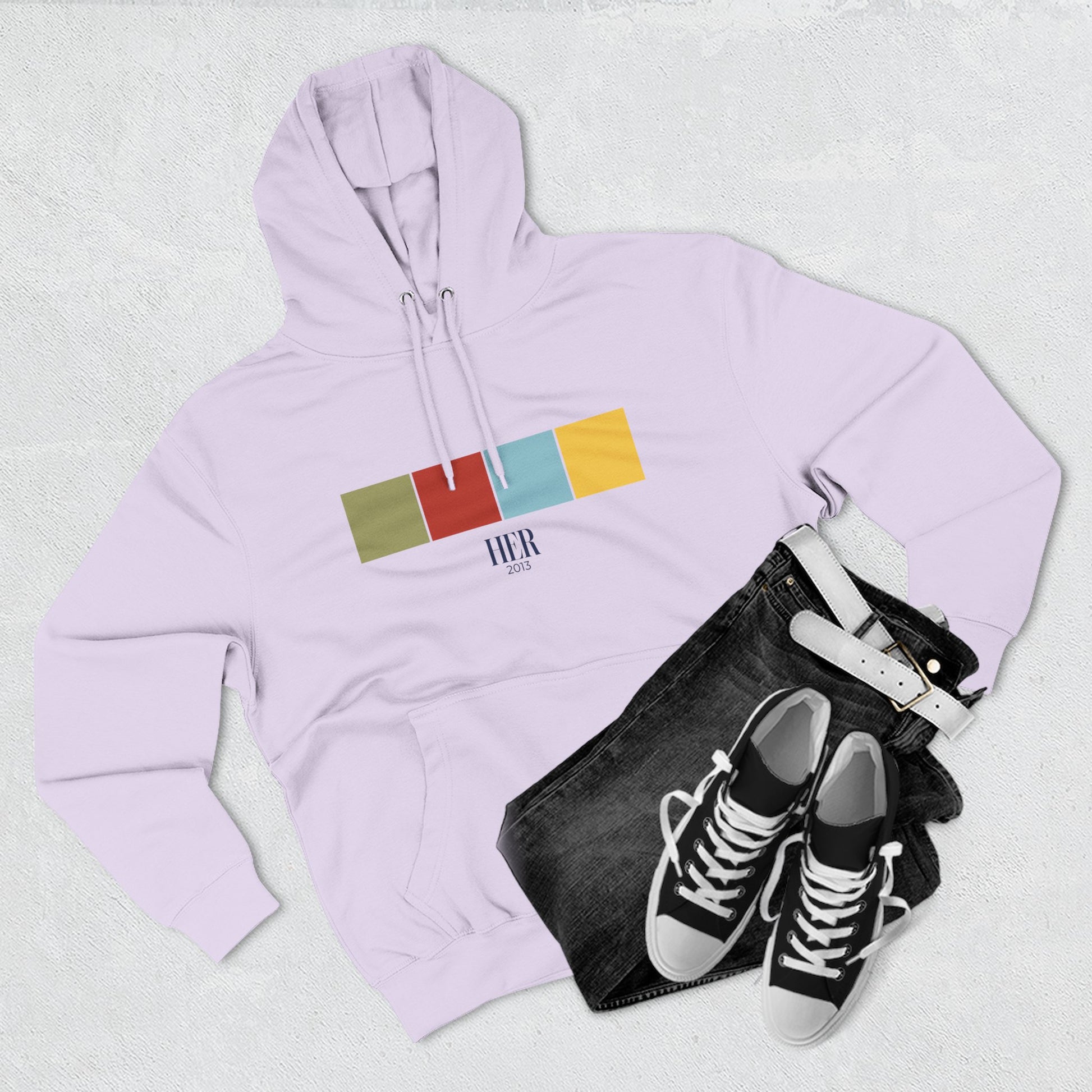 Her Color Palette Hoodie – Soft Modern Minimalism Edition