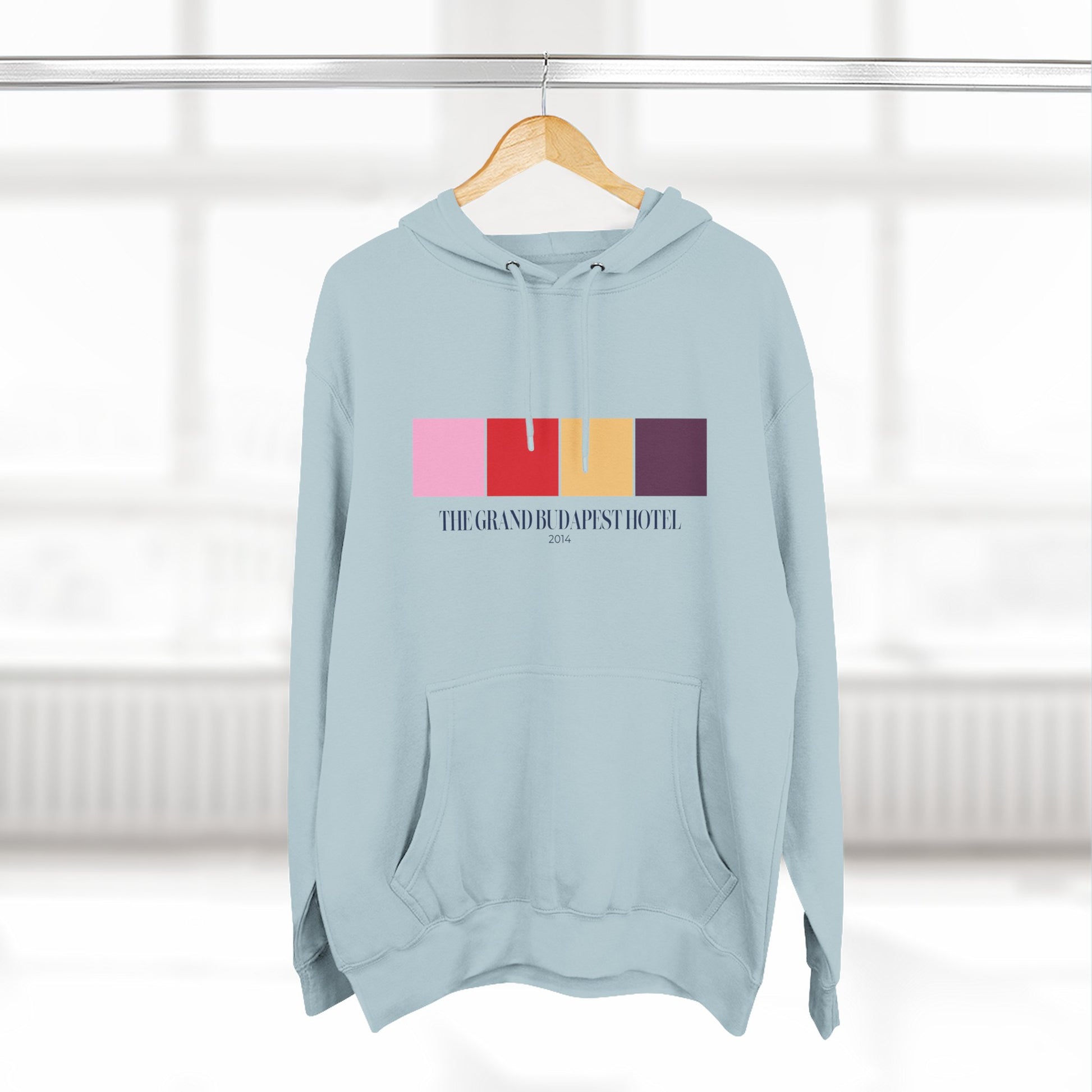 The Grand Budapest Hotel Color Palette Hoodie – Wes Anderson Pastel Edition