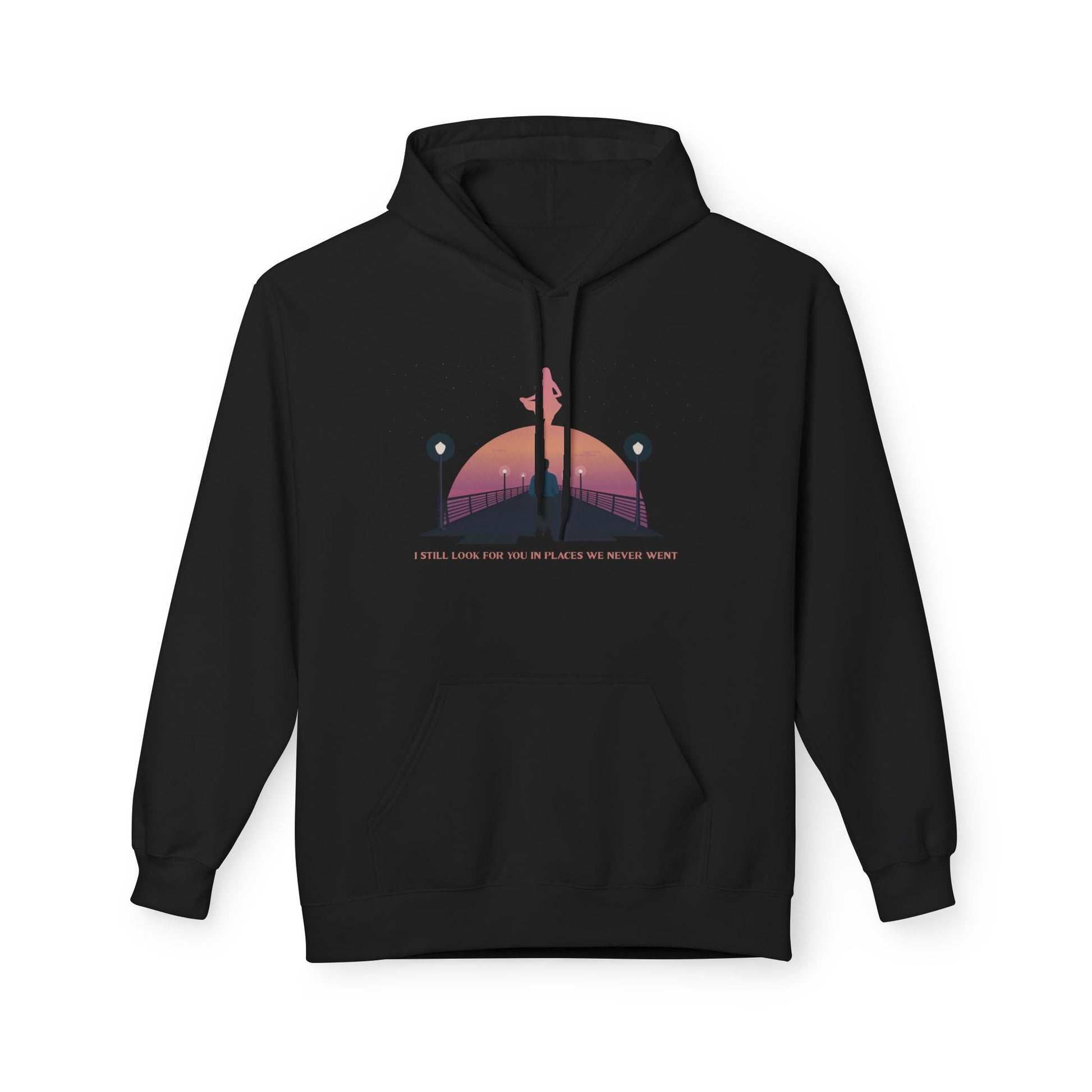 “I Still Look for You in Places We Never Went” – Cinematic Emotional Hoodie / Tee