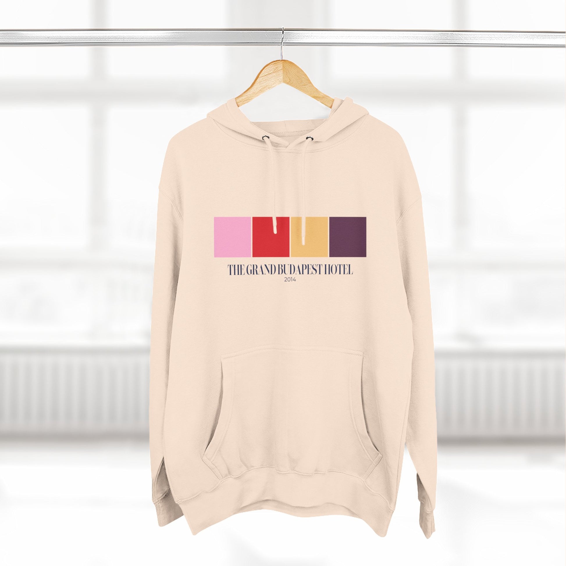 The Grand Budapest Hotel Color Palette Hoodie – Wes Anderson Pastel Edition