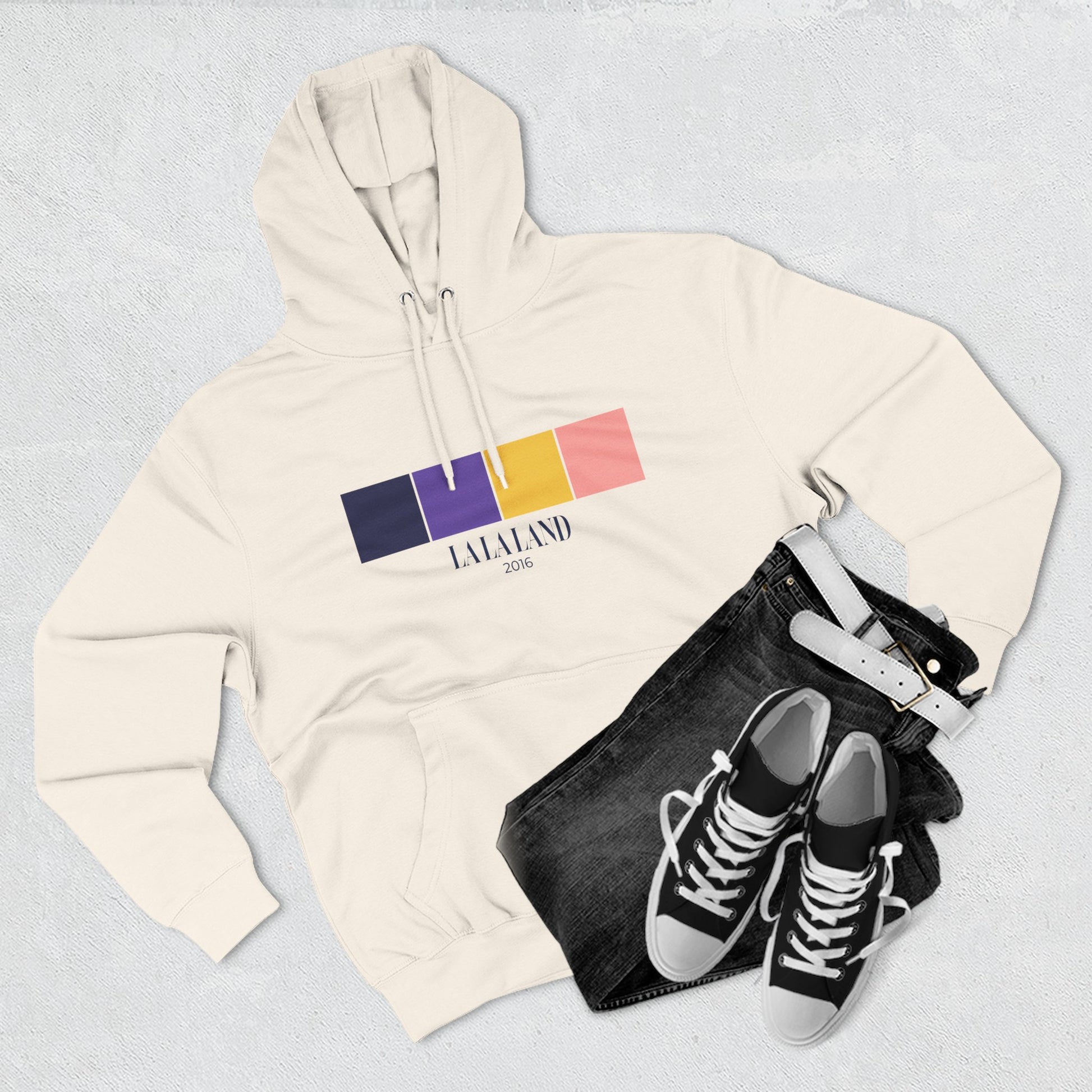 La La Land Color Palette Hoodie – Cinematic Sunset Edition
