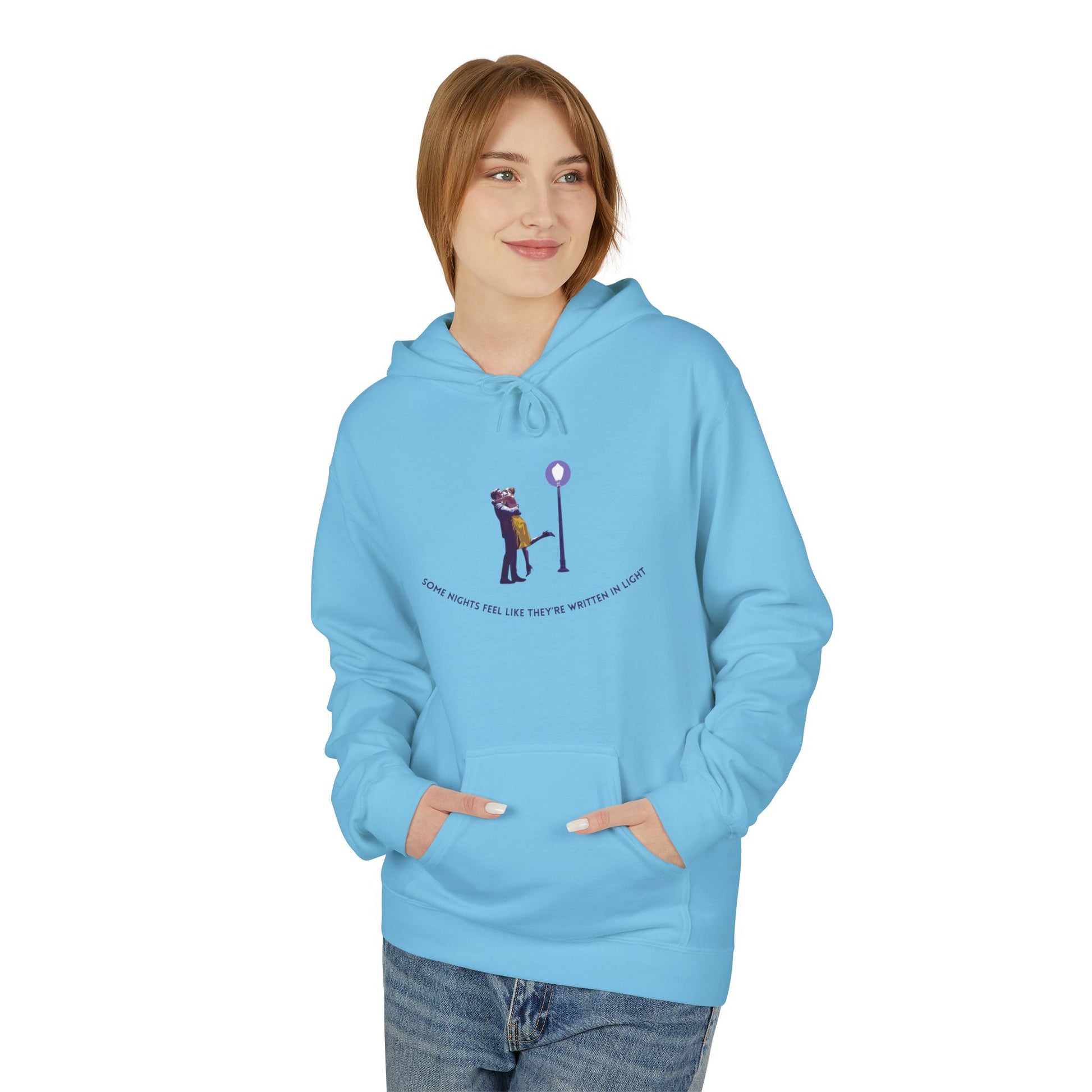 “Some Nights Feel Like They’re Written in Light” – Cinematic Hoodie / Tee
