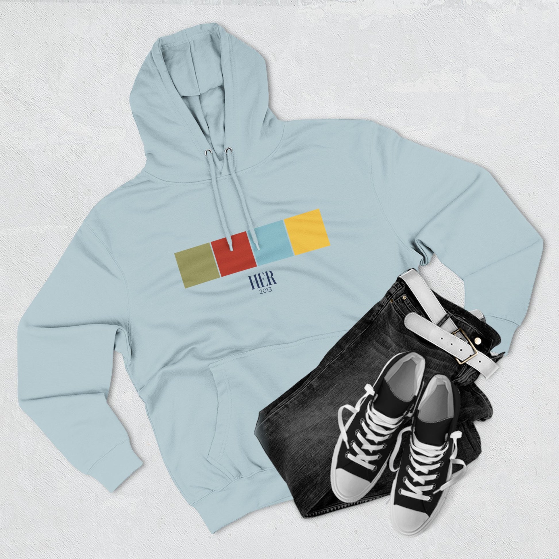 Her Color Palette Hoodie – Soft Modern Minimalism Edition