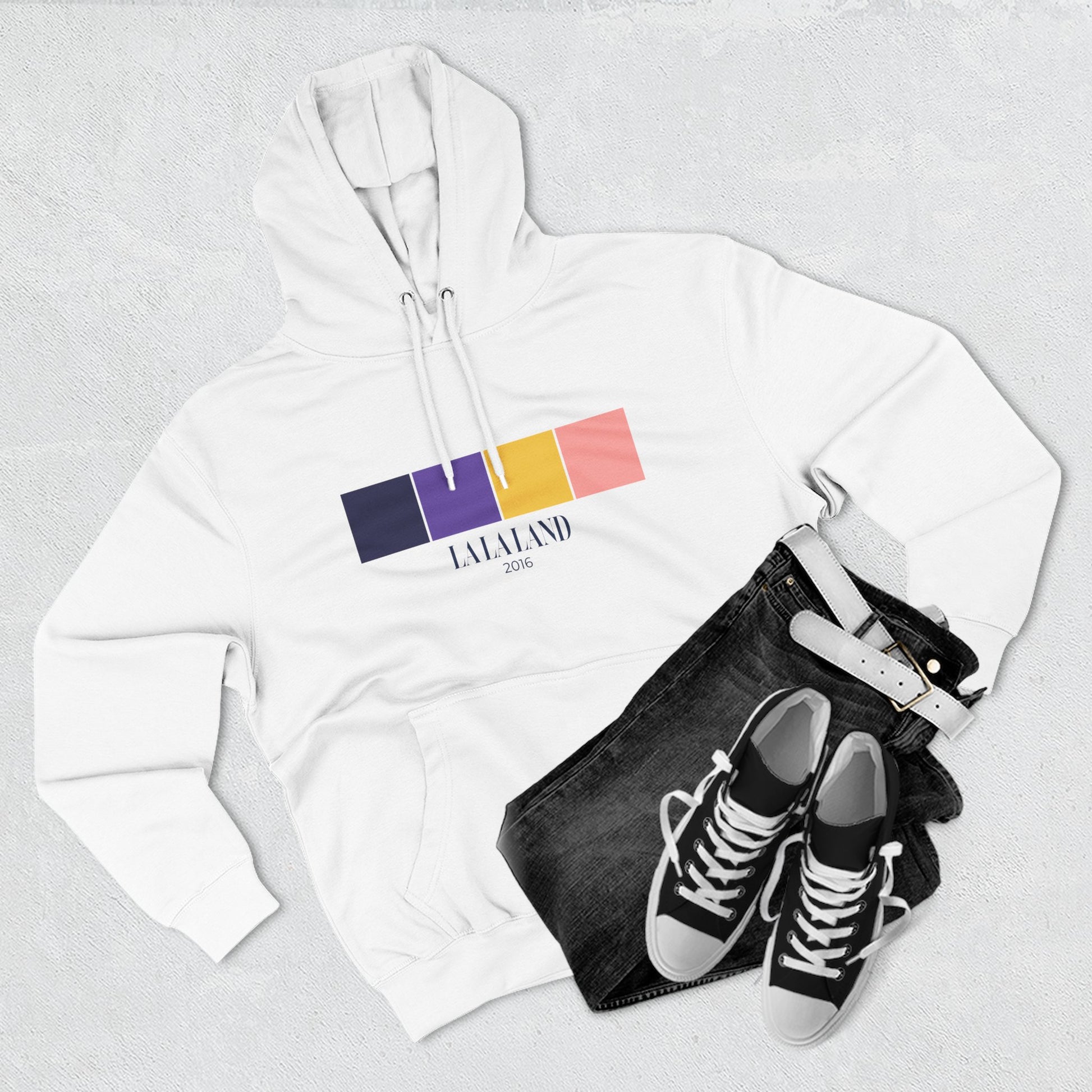 La La Land Color Palette Hoodie – Cinematic Sunset Edition