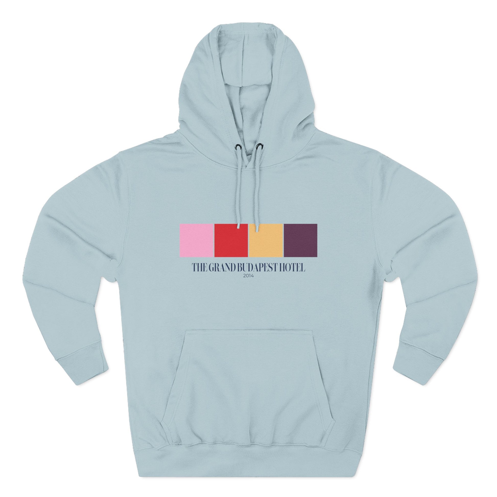 The Grand Budapest Hotel Color Palette Hoodie – Wes Anderson Pastel Edition