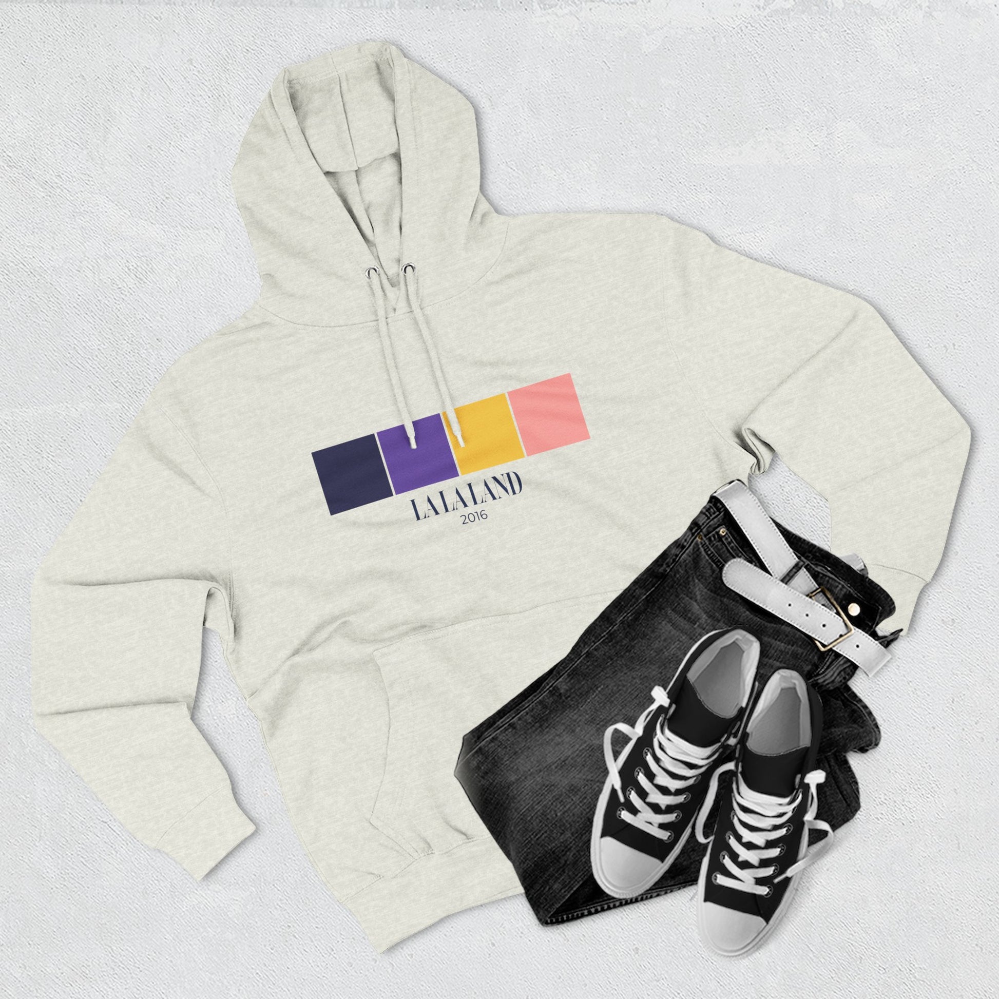 La La Land Color Palette Hoodie – Cinematic Sunset Edition