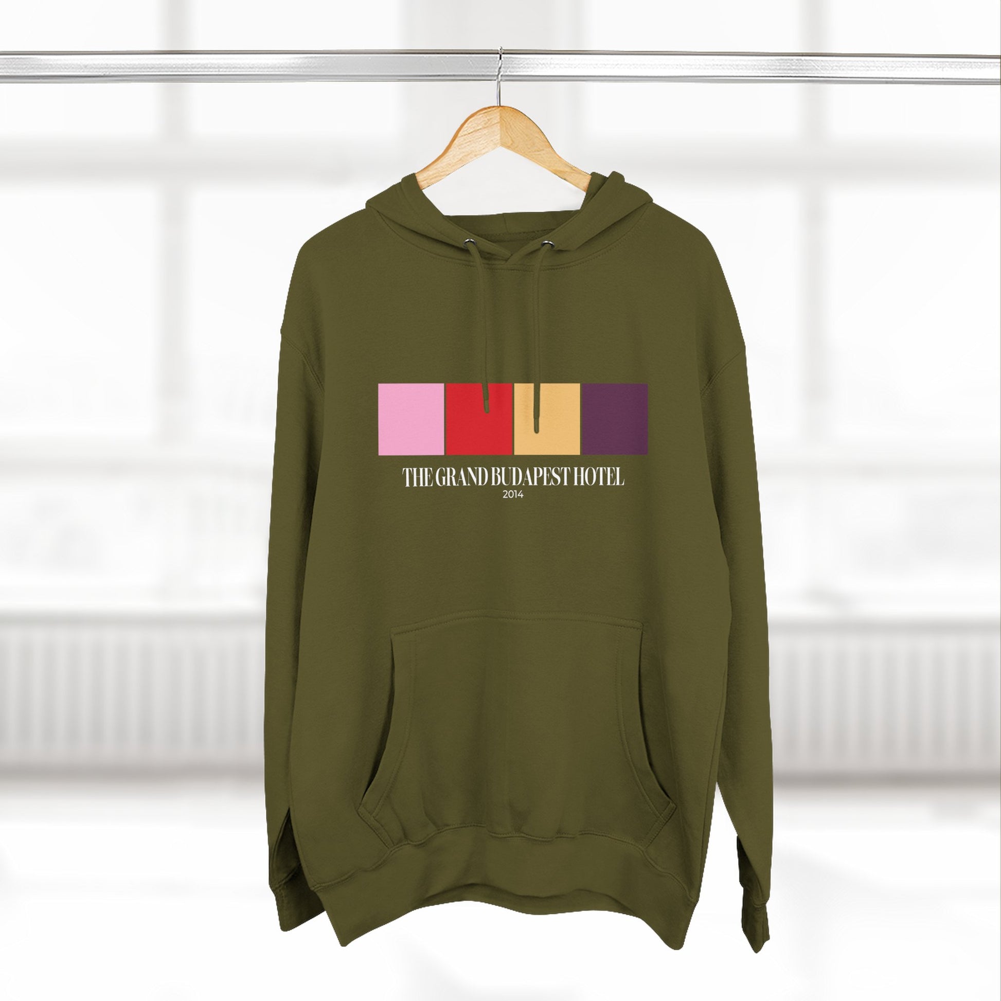 The Grand Budapest Hotel Color Palette Hoodie – Wes Anderson Pastel Edition