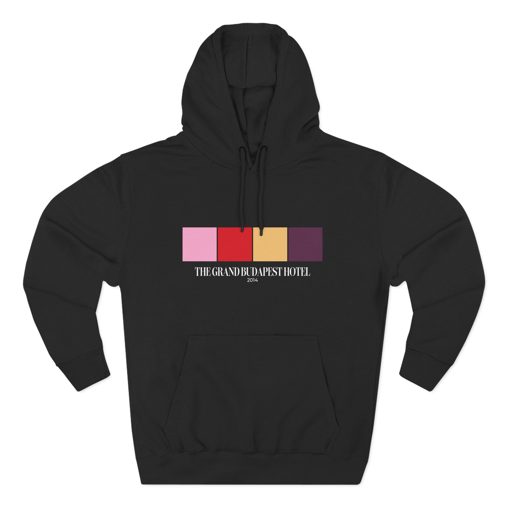 The Grand Budapest Hotel Color Palette Hoodie – Wes Anderson Pastel Edition