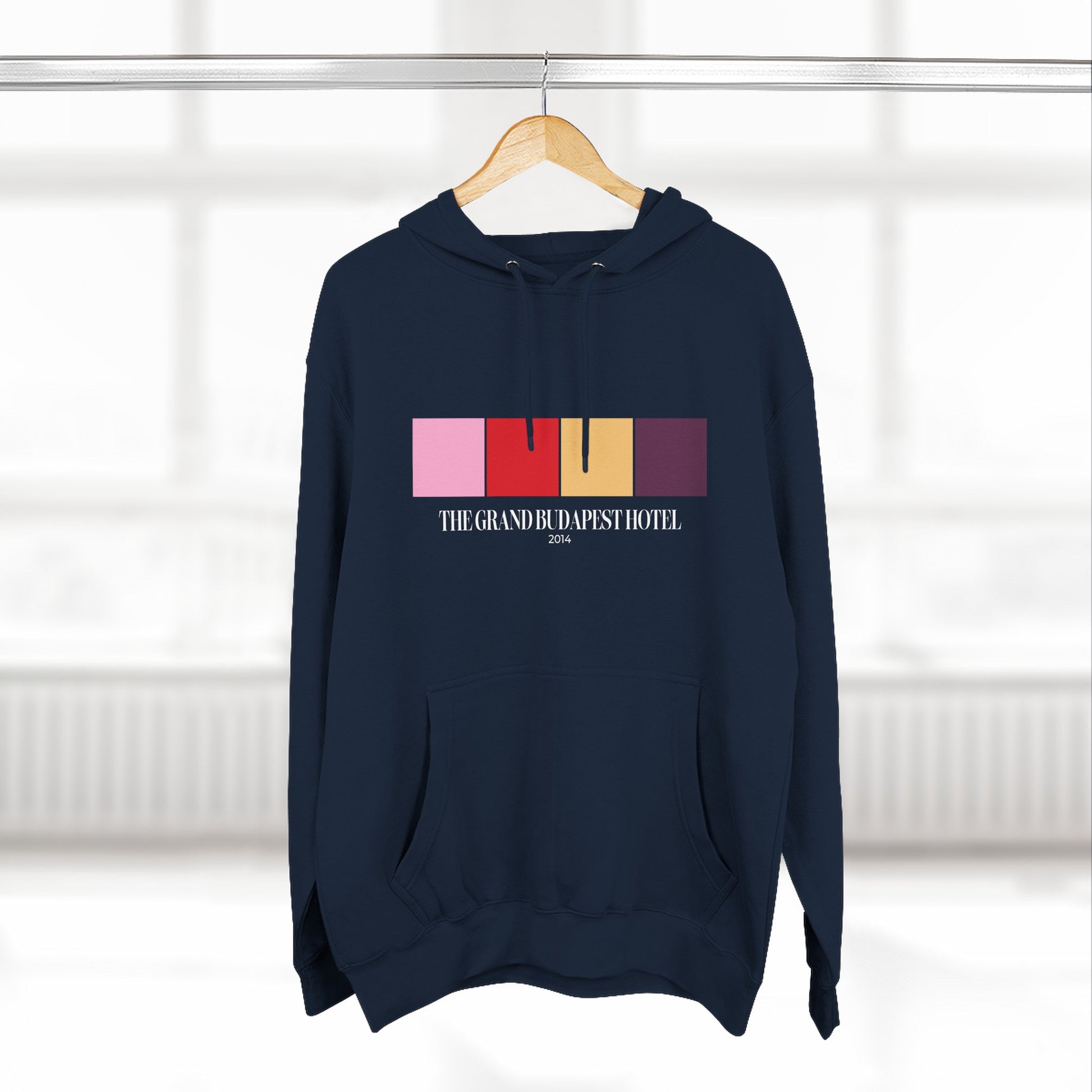 The Grand Budapest Hotel Color Palette Hoodie – Wes Anderson Pastel Edition