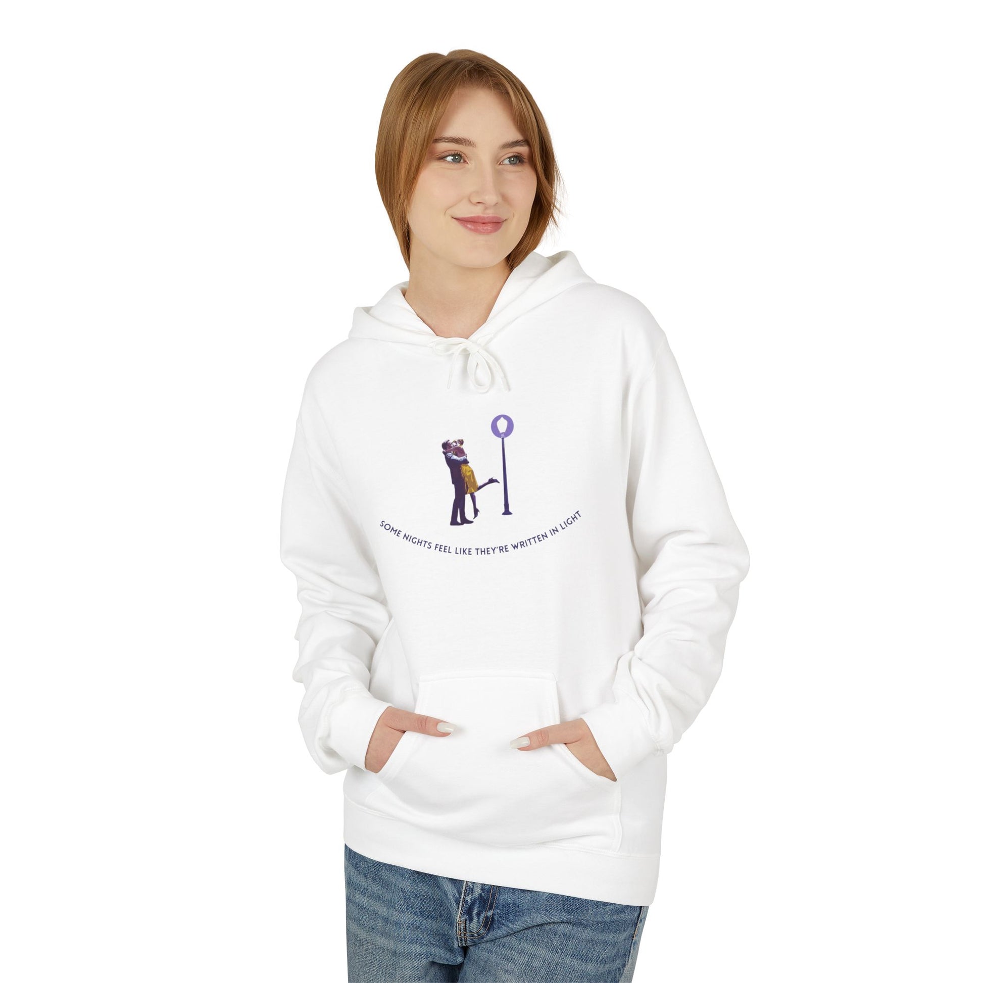 “Some Nights Feel Like They’re Written in Light” – Cinematic Hoodie / Tee