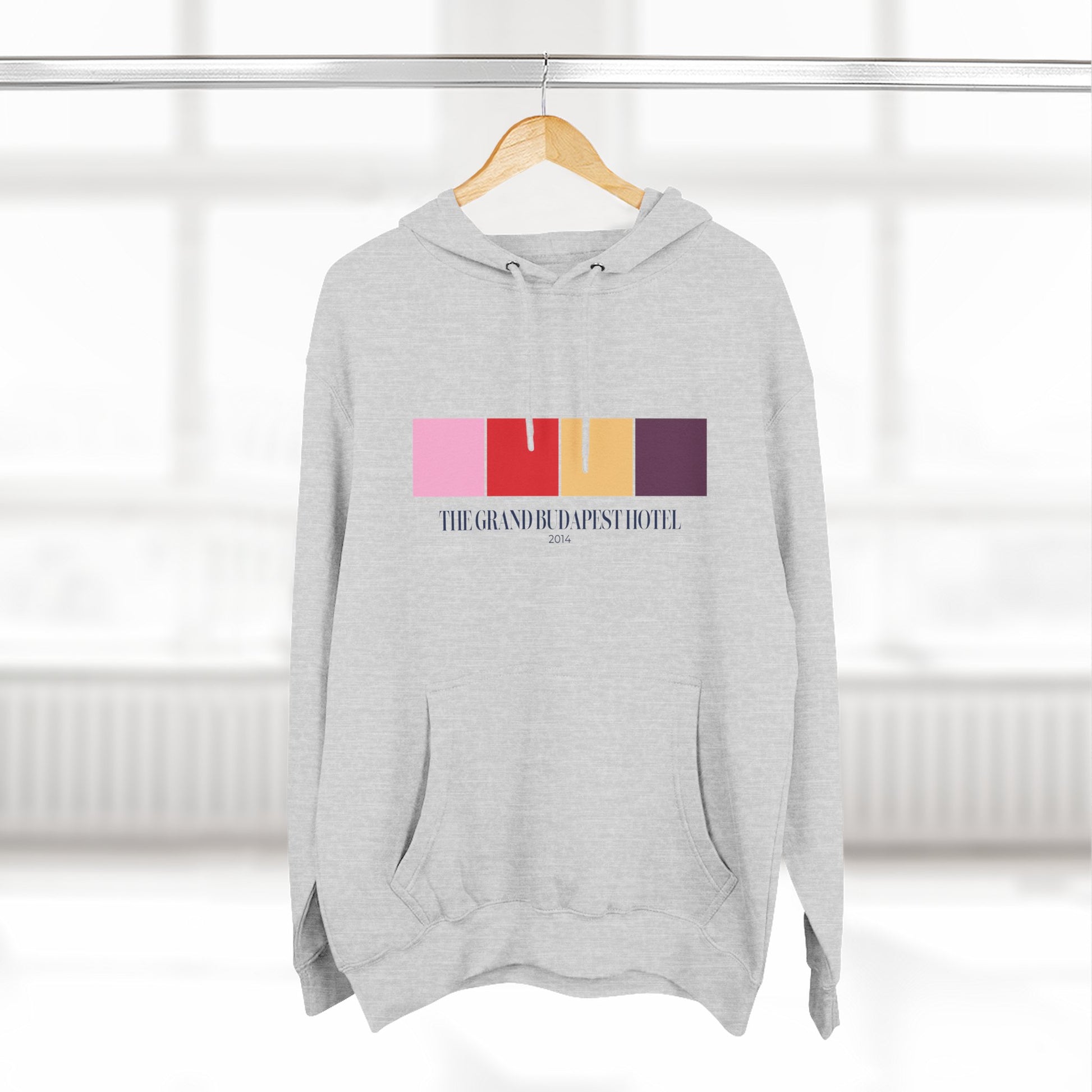 The Grand Budapest Hotel Color Palette Hoodie – Wes Anderson Pastel Edition
