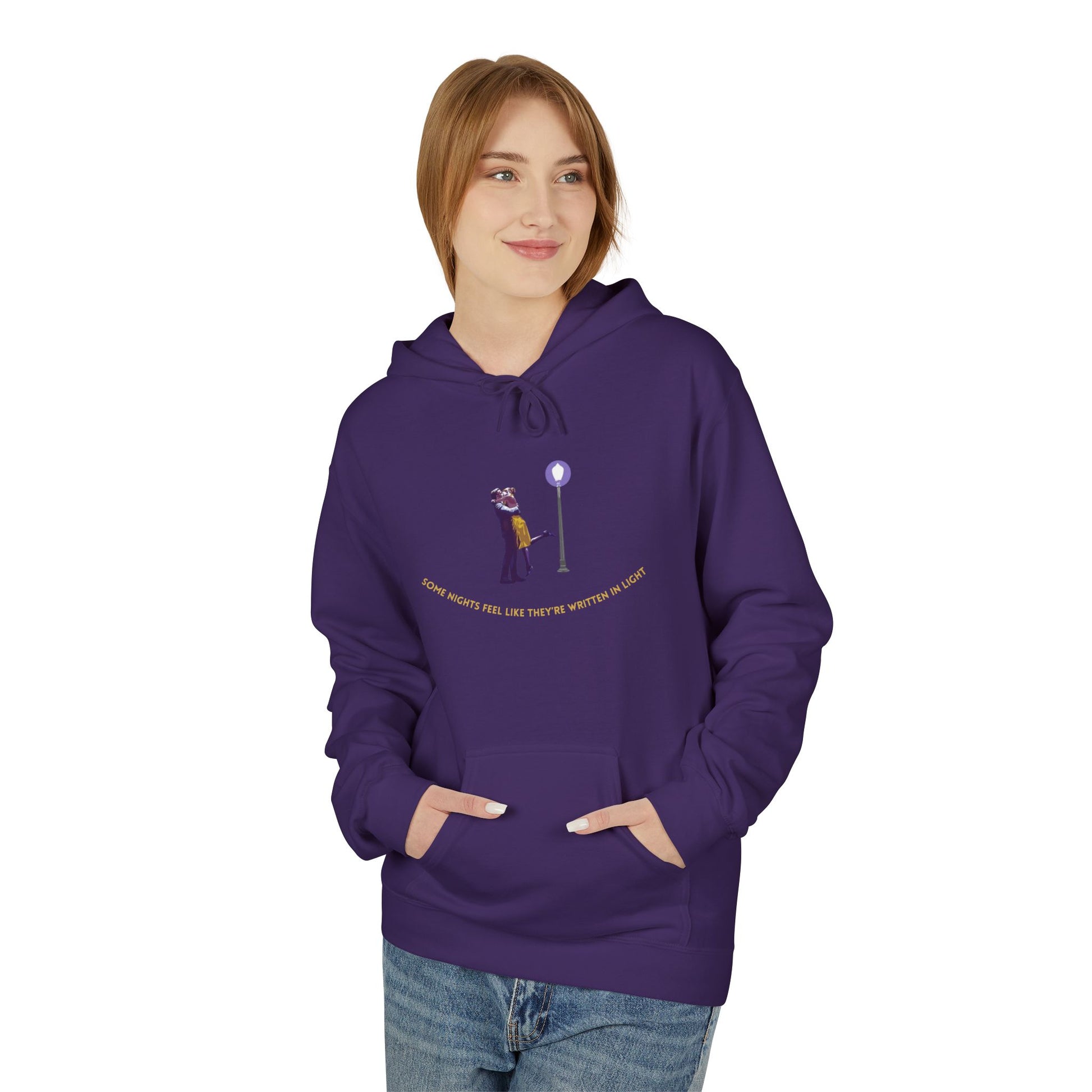 “Some Nights Feel Like They’re Written in Light” – Cinematic Hoodie / Tee