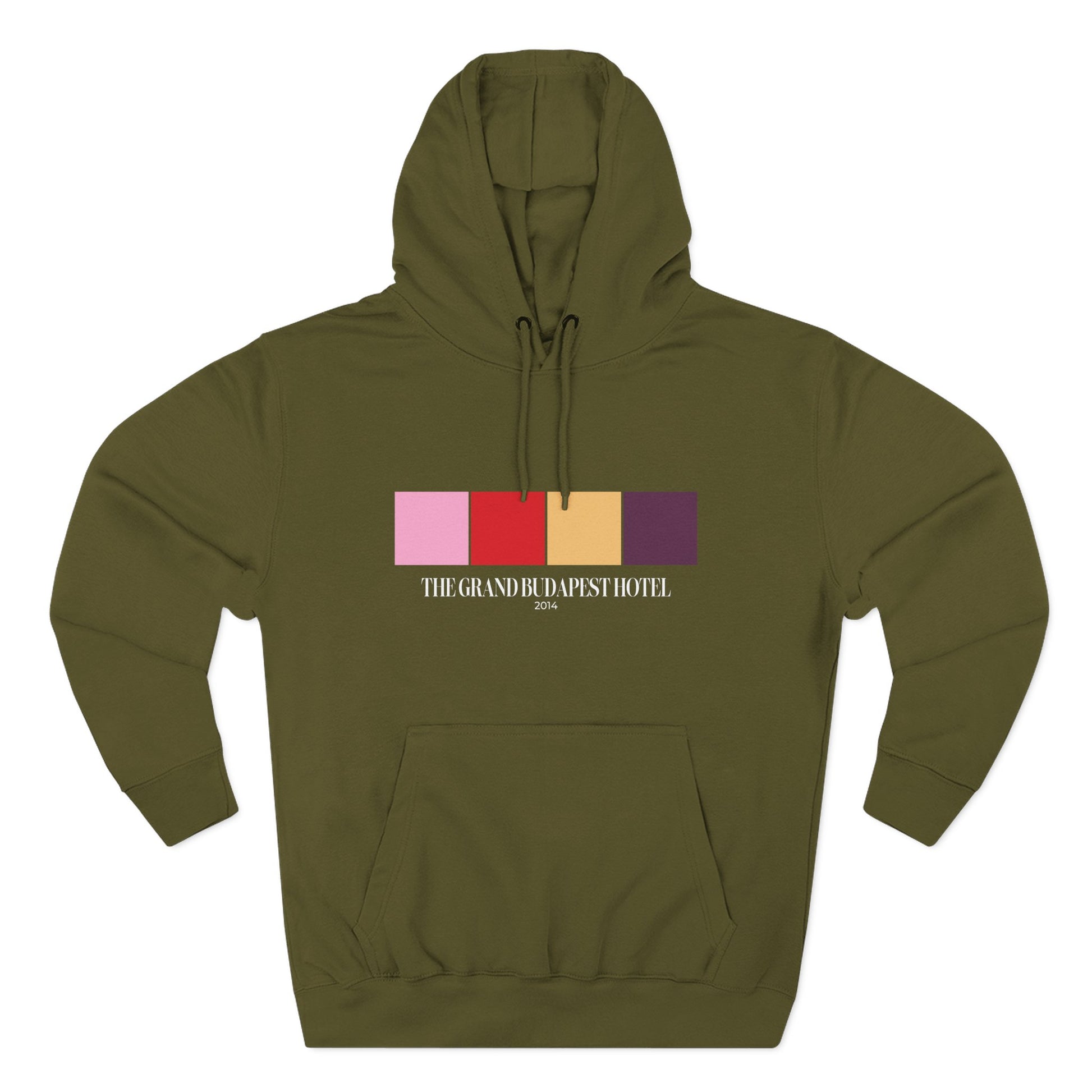 The Grand Budapest Hotel Color Palette Hoodie – Wes Anderson Pastel Edition
